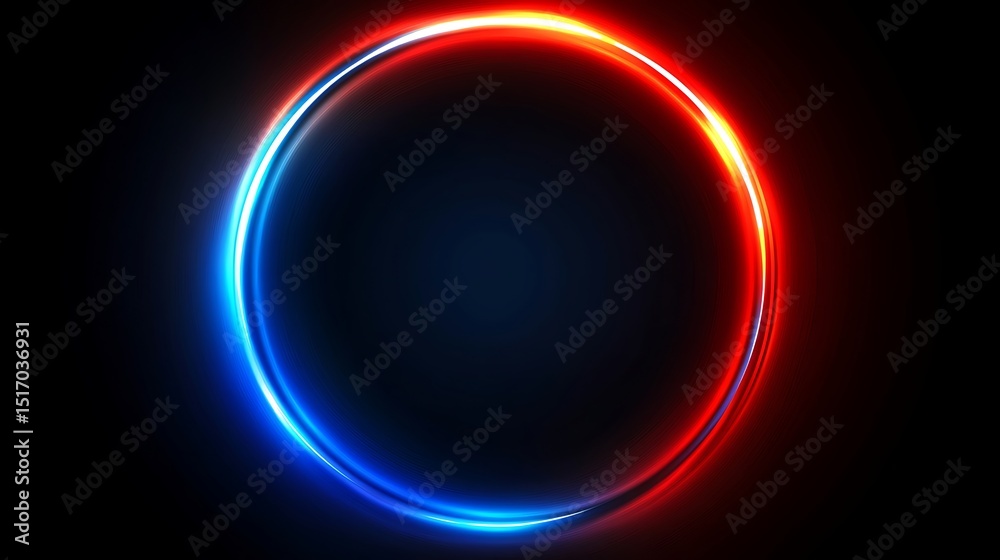Obraz premium Neon circle frame