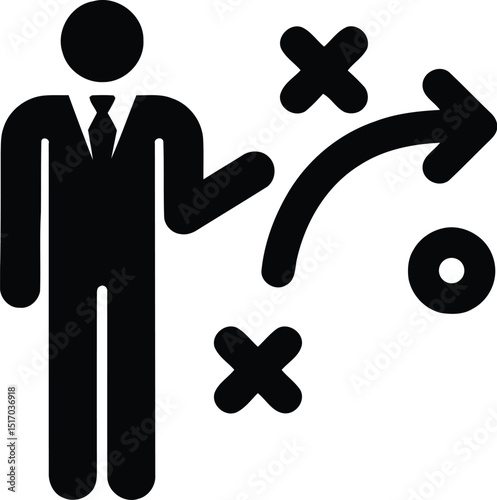 Business strategy  icons in line style