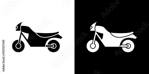 Motorcycle icon symbols. Vector illustration.