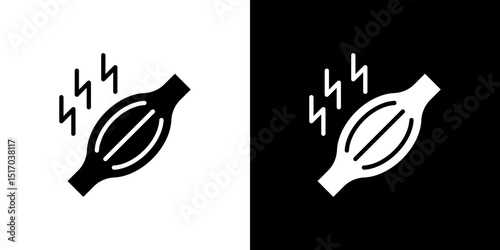 Myalgia icon symbols. Vector illustration.