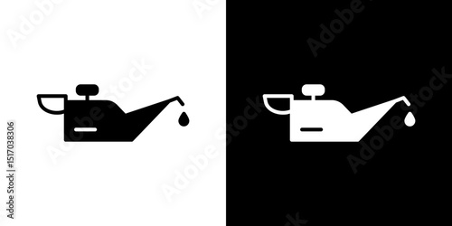 Oil can icon symbols. Vector illustration.