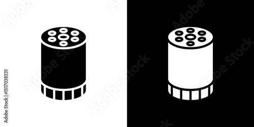 Oil filter icon symbols. Vector illustration.