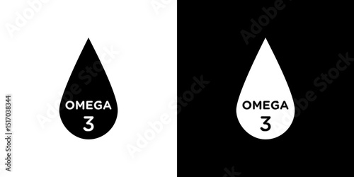 Omega icon symbols. Vector illustration.