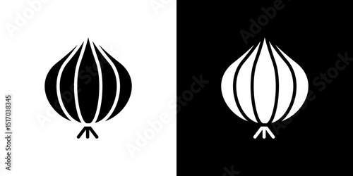 Onion icon symbols. Vector illustration.
