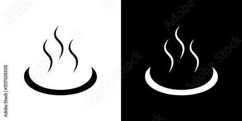 Onsen icon symbols. Vector illustration.
