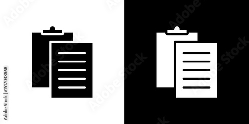 Paste icon symbols. Vector illustration.