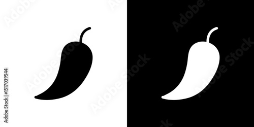 Pepper icon symbols. Vector illustration.