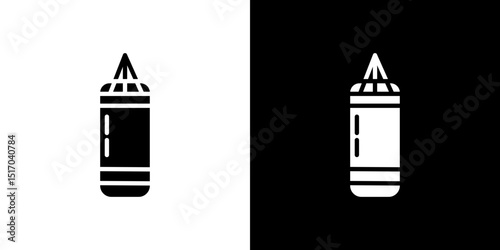 Punching bag icon symbols. Vector illustration.