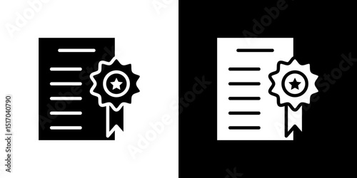 Qualification icon symbols. Vector illustration.