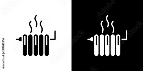 Radiator icon symbols. Vector illustration.