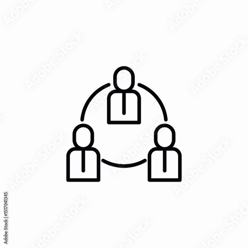 network team icon sign vector