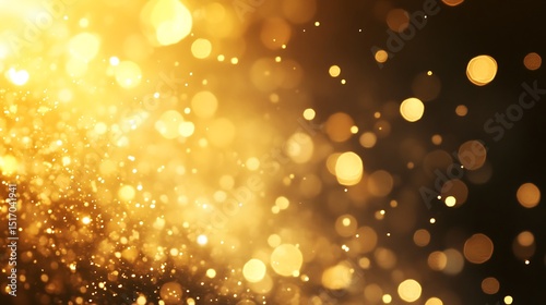 Golden glittering bokeh background