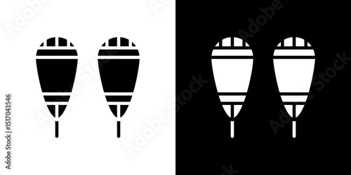 Snowshoes icon symbols. Vector illustration.