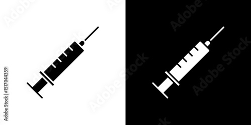 Syringe icon symbols. Vector illustration.