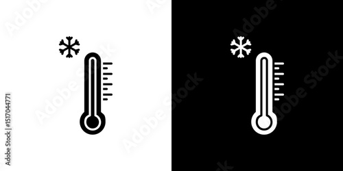 Thermometer cold icon symbols. Vector illustration.