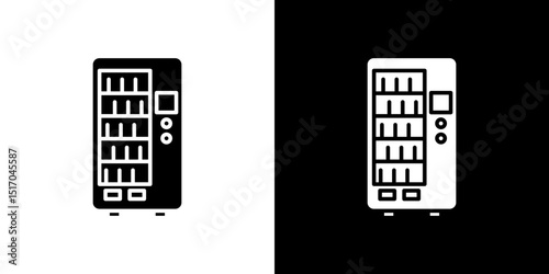 Vending machine icon symbols. Vector illustration.