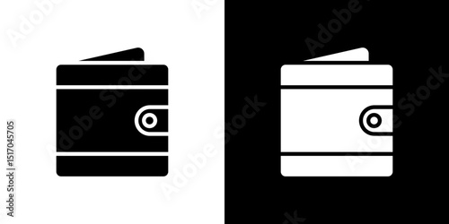 Wallet icon symbols. Vector illustration.
