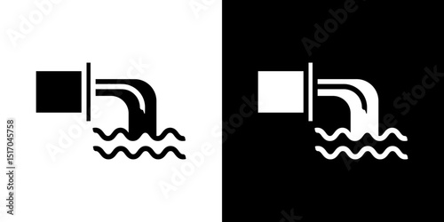 Waste water icon symbols. Vector illustration.