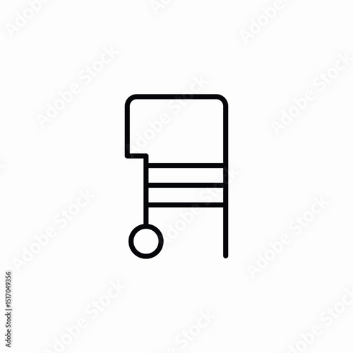 walking assistance icon sign vector