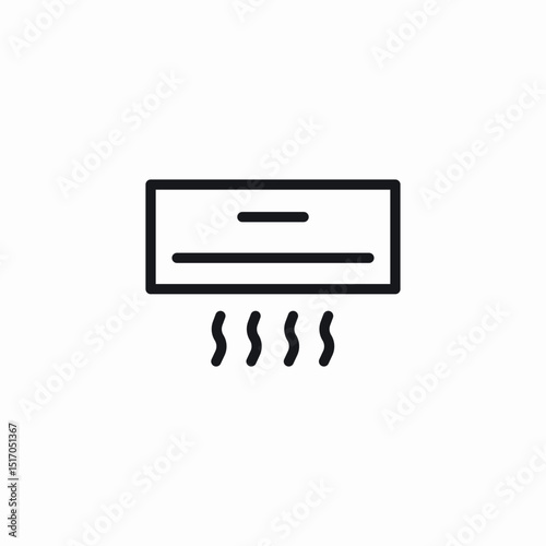 air conditioner icon sign vector