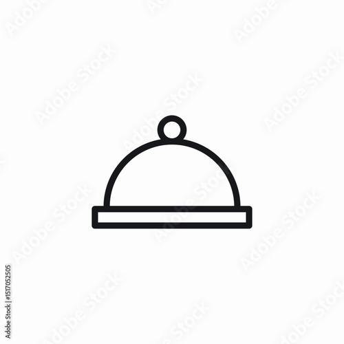 dish cover icon sign vector