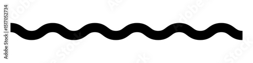 wavy zigzag line on a transparent background, perfect for modern, minimalist designs, abstract art, and digital illustrations