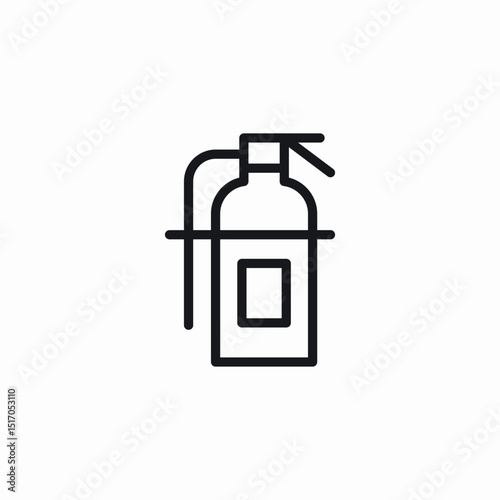 fire extinguisher icon sign vector