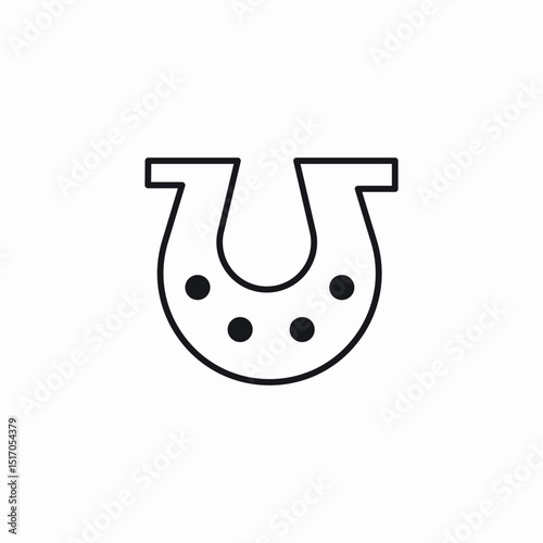 horse petal icon sign vector