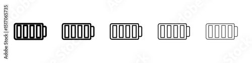 Mask icon graphic set. trendy stroke line style