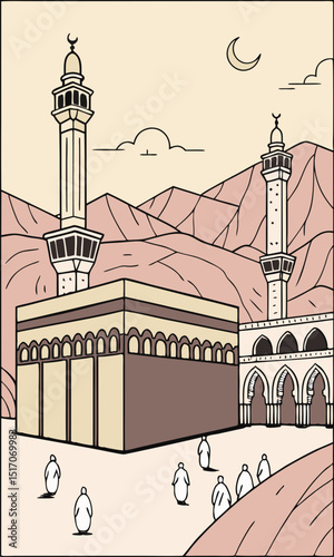 Pilgrims Performing Tawaf And Sa During Hajj