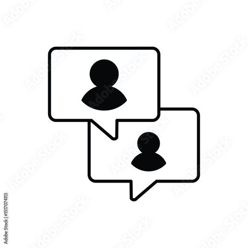 Online Comunication Icon vector