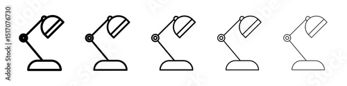 Technology icon graphic set. trendy stroke line style