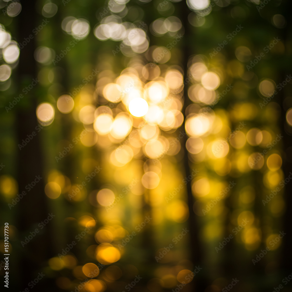 Abstract blurred forest scene with golden sunlight bokeh, creating a warm, dreamy, and natural atmosphere.
Abstract blurred forest scene with golden sunlight bokeh, creating a warm, dreamy, and natural atmosphere.