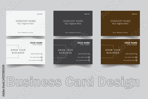 Business card design template, Clean professional business card template, visiting card, business card template.