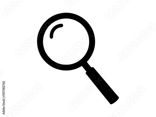 magnifying glass isolated on white