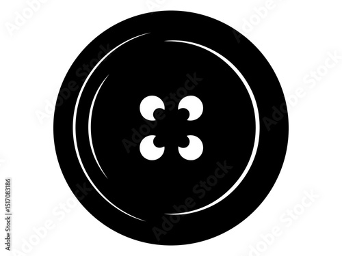 clover icon on shirt button