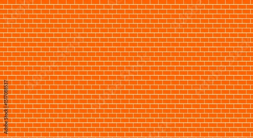 Orange brick wall background. Stonework pattern	
