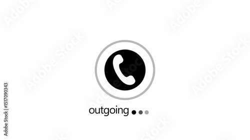 Outgoing Call Icon Animated, Phone Signal Animation Emitting Radio