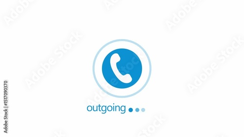 Outgoing Call Icon Animated, Phone Signal Animation Emitting Radio