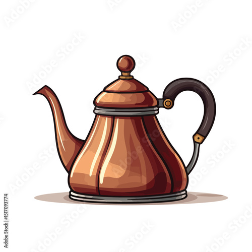 Professional Coffee Kettle Symbol Vector Illustration for Web Designs and Print Media