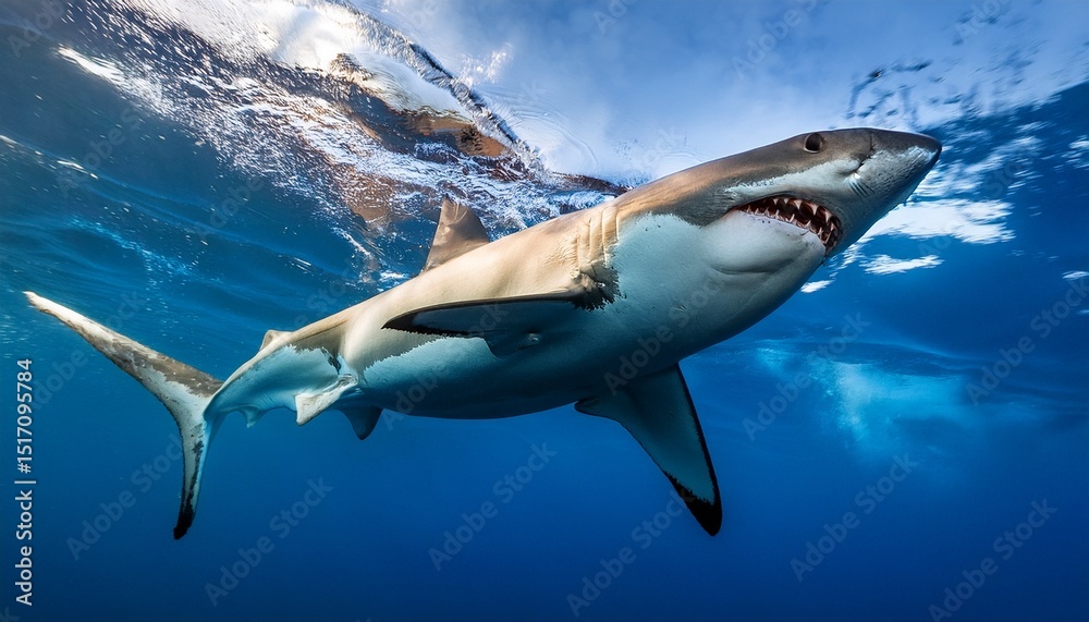 Fototapeta premium great white shark