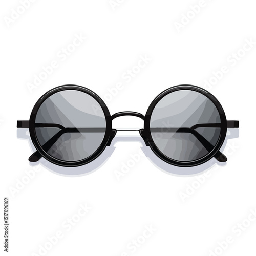Professional Vector Illustration of Isolated Lens Glasses for Creative Designs