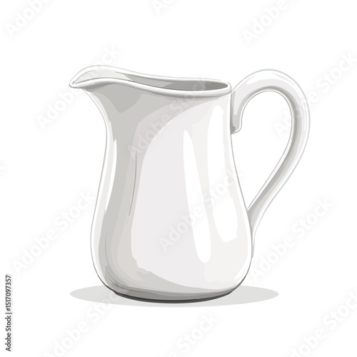 Professional Kitchenware Pitcher with Handle for Cooking and Serving Purposes