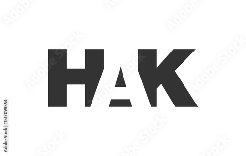 HAK logo design. Initial letter H A K bold font style for tech startups, consulting, corporate branding. Creative company name, headlines typography identity, trendy logotype. Free Download HAK logo design. Initial letter H A K bold font style for tech startups, consulting, corporate branding. Creative company name, headlines typography identity, trendy logotype. - GFXLoad