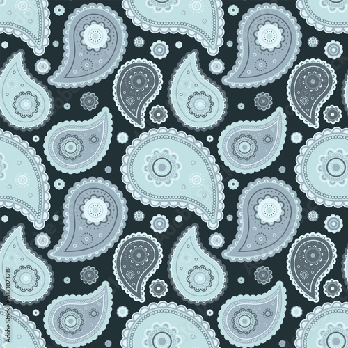 Elegance paisley in eternity vintage. Greeting card pattern, fabric surreal. Fashionable paper at variation blossom.