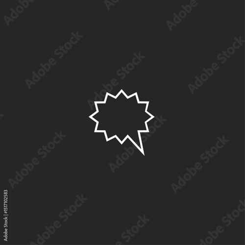 Chat bubble Icon flat vector design