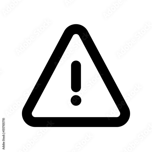 Caution Line icon photo
