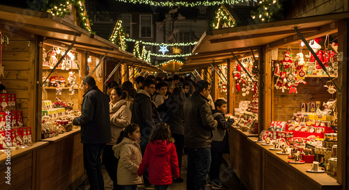 Christmas Market at Night