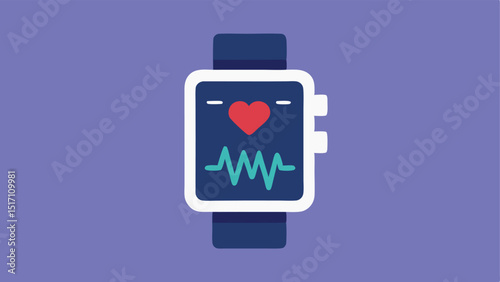 Heart Rate Variability Graph A graphical representation of a heart rate variability chart displayed on a smarch showing peaks and lows with an emphasis on stress levels.