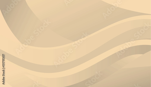 Abstract light orange smooth flowing wave lines background, Dynamic sound wave element design. - stock illustration